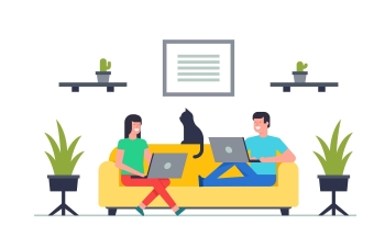 Working From Home, Together. (Relationship Counseling) image